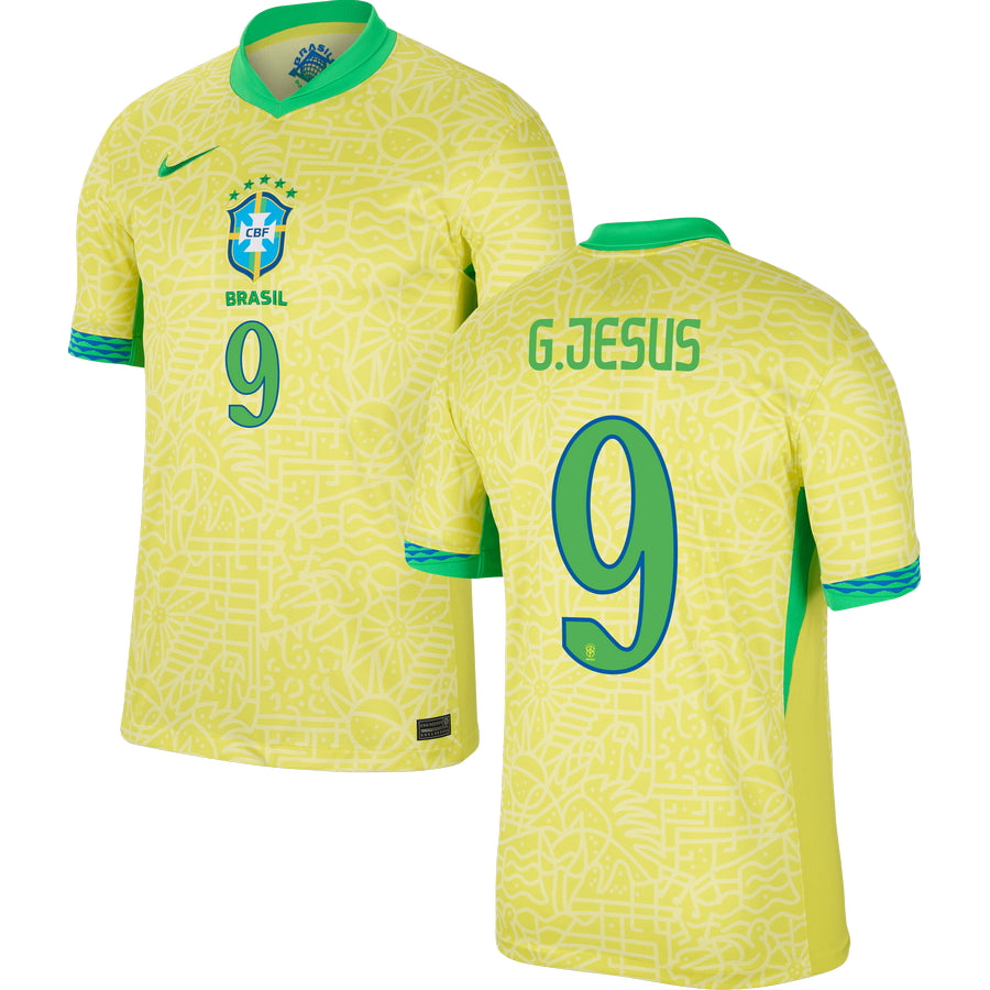 Brazil Home Stadium Jersey 2024 Men's COPA AMERICA