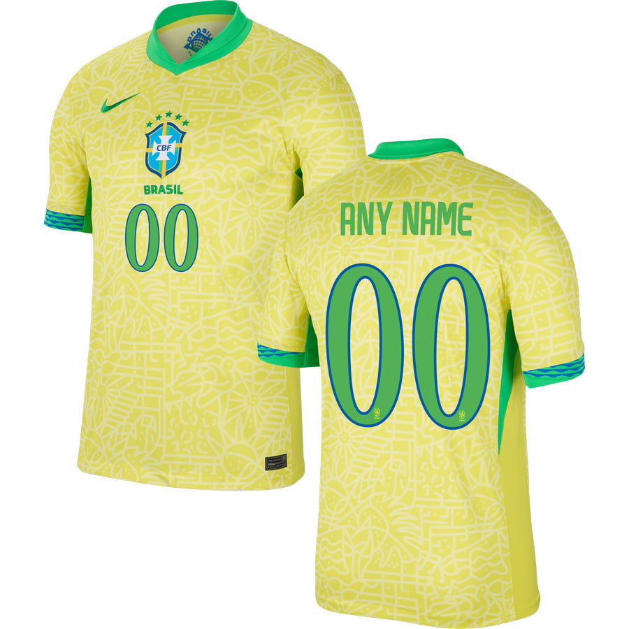 Brazil Home Stadium Jersey 2024 Men's COPA AMERICA