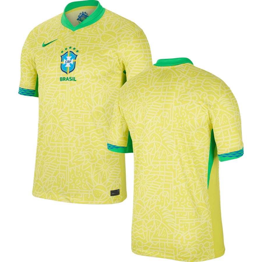 Brazil Home Stadium Jersey 2024 Men's COPA AMERICA