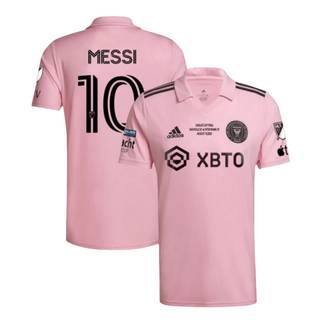 Men’s Replica Lionel Messi Inter Miami CF Leagues Cup Final Home Jersey 22/23